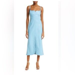 Elegant Blue Midi Dress